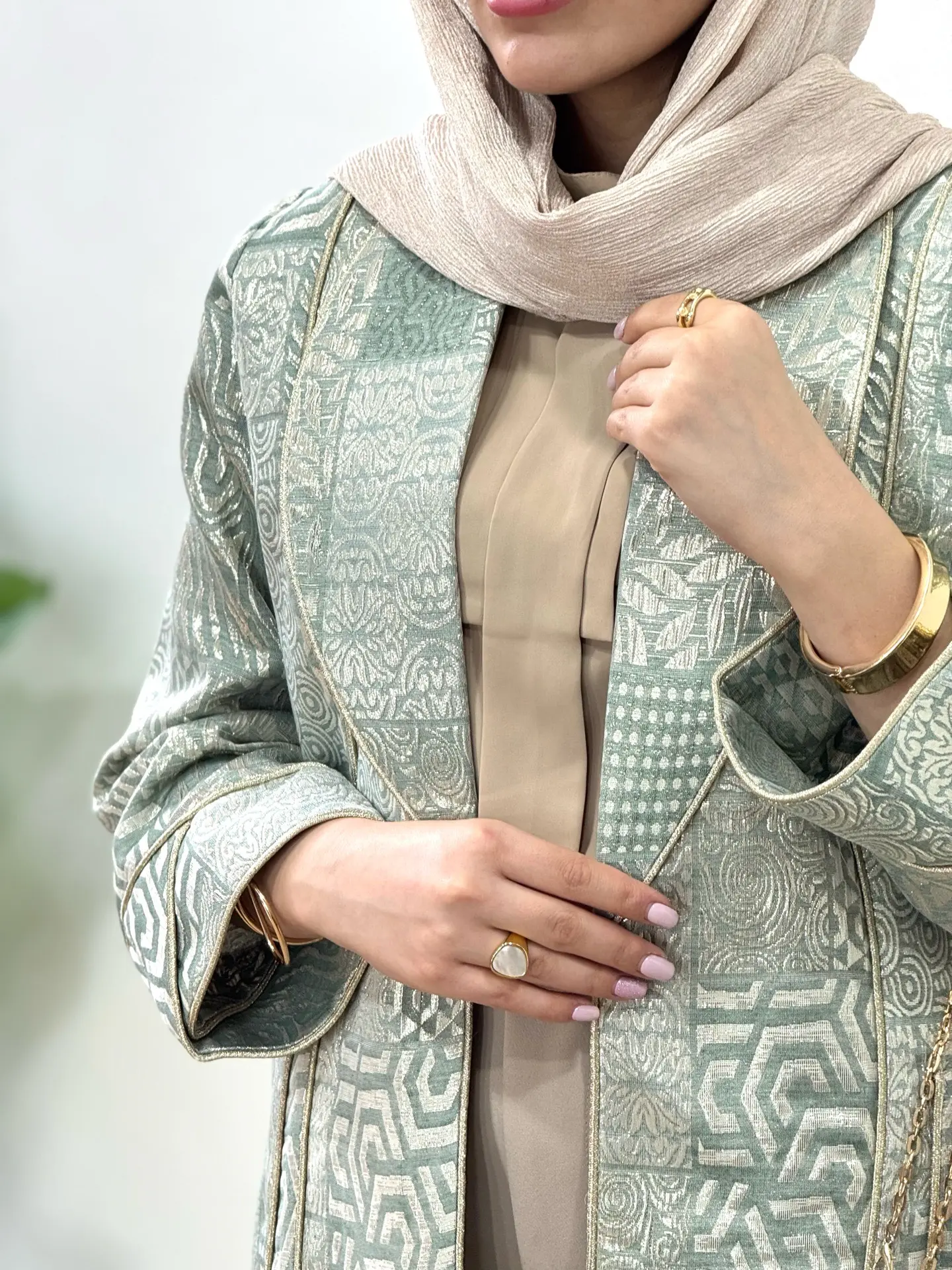 مانتو ژاکارد مجلسی شادان
